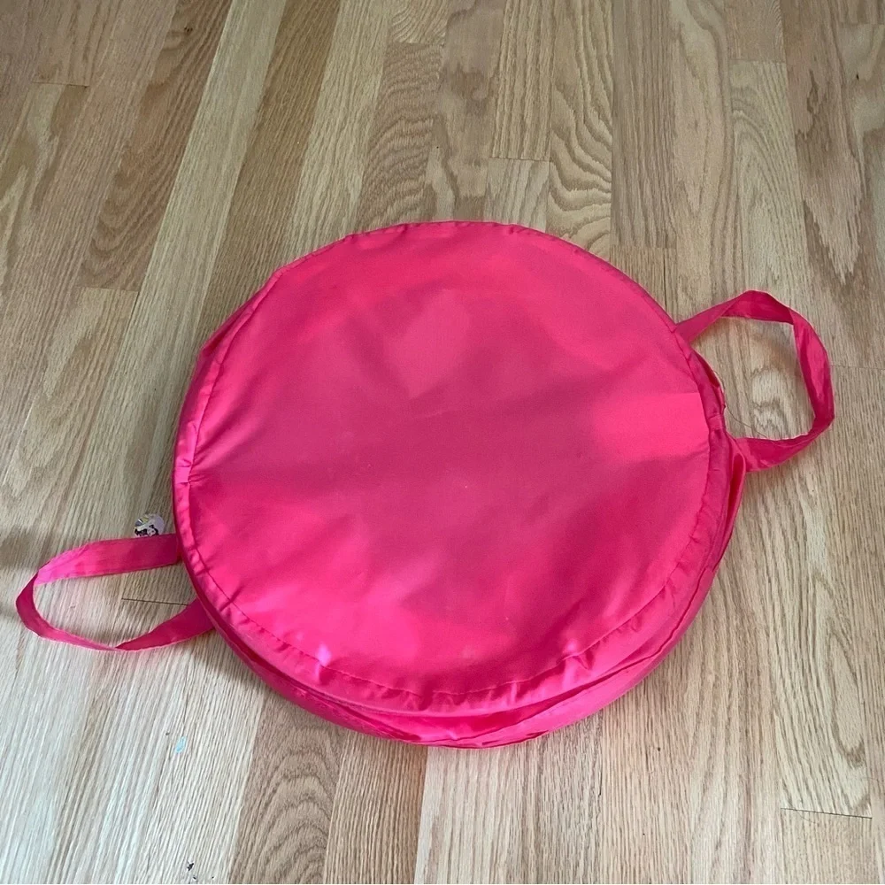 Bright Pink Collapsible Laundry Hamper Fold Up